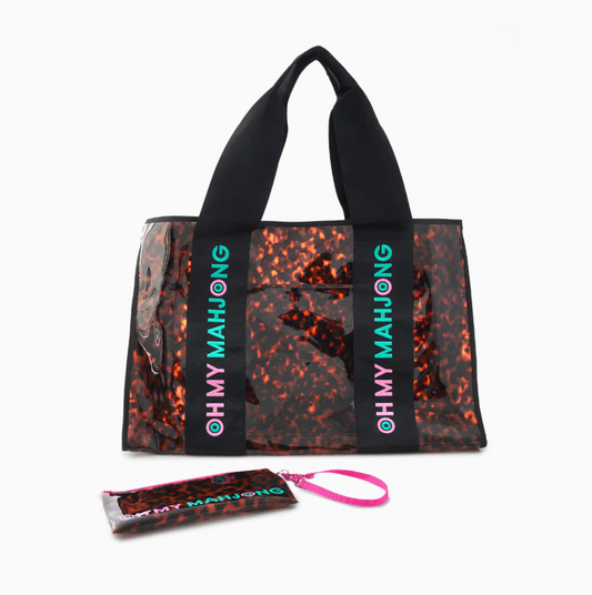 Tortoise Mahjong Beach Bag