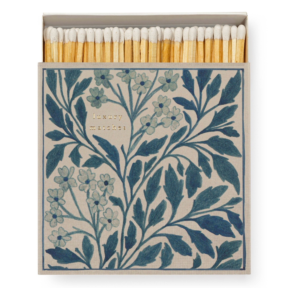 Blue Floral  | Square - Safety Matches