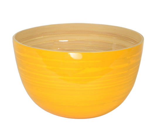 Goldenrod Bamboo Bowl