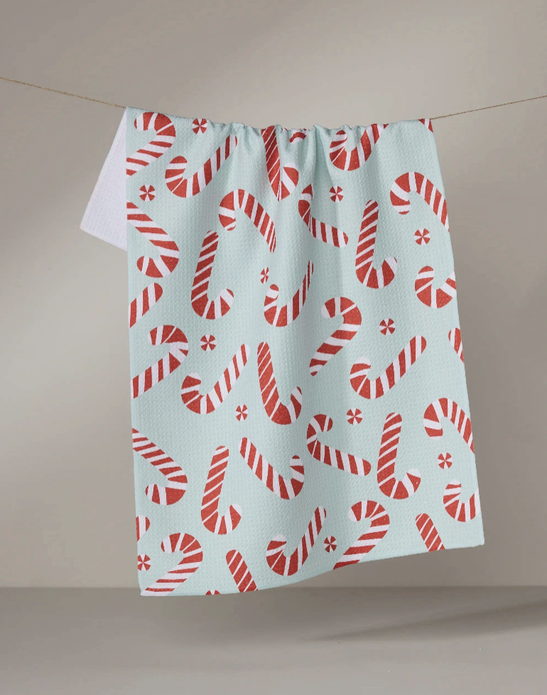 Peppermint Twist Tea Towel