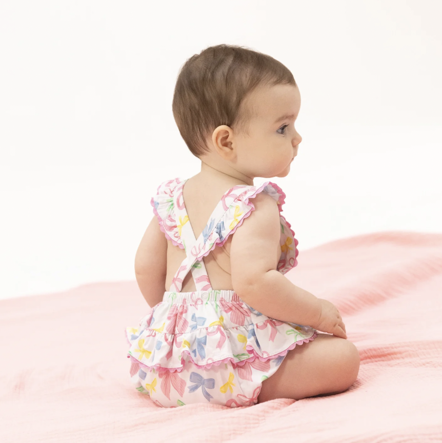 Sweet Bows Ric Rac Ruffle Sunsuit