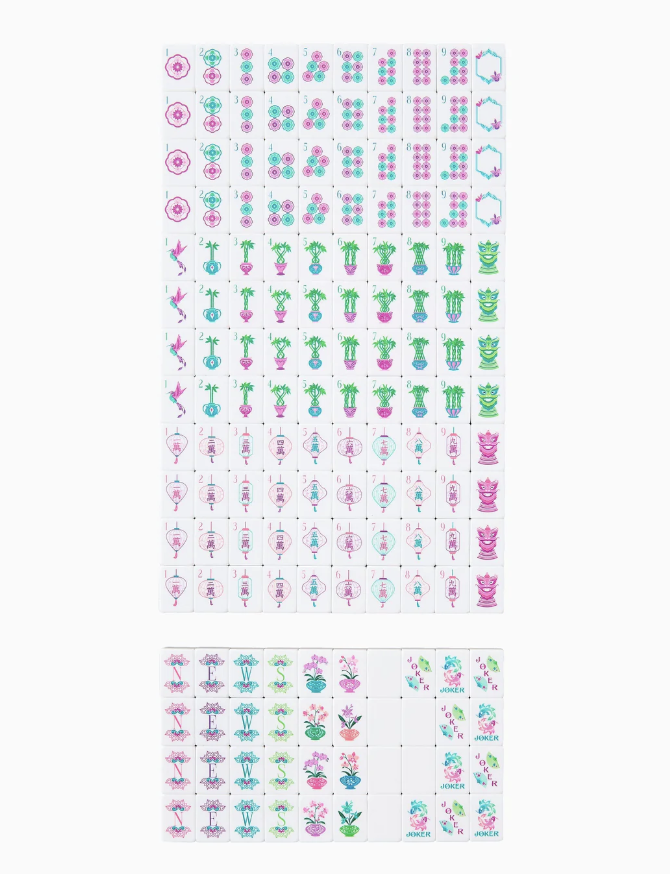 Emerald Mahjong Tiles