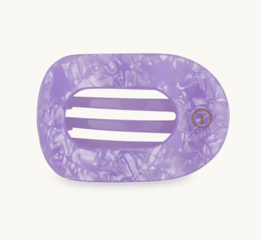 Lavender Mist Small Flat Round Hair Clip