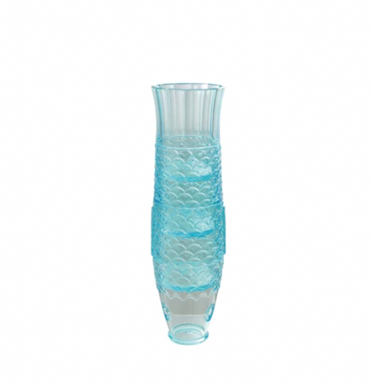 Acrylic Stackable Fish Shaped Drinking Glasses, Set of Four