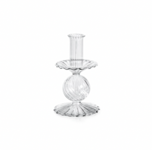 San Marco Swirl Glass Taper Holder