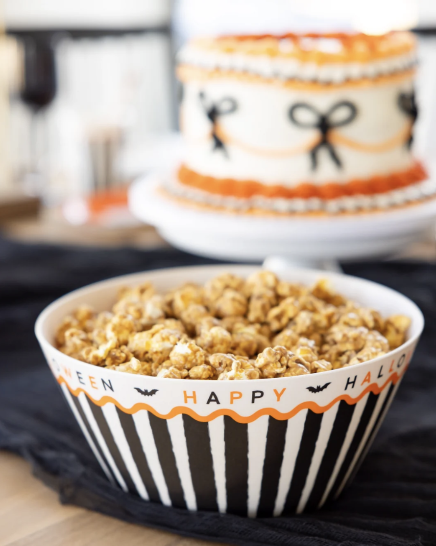Happy Halloween Bamboo Bowl