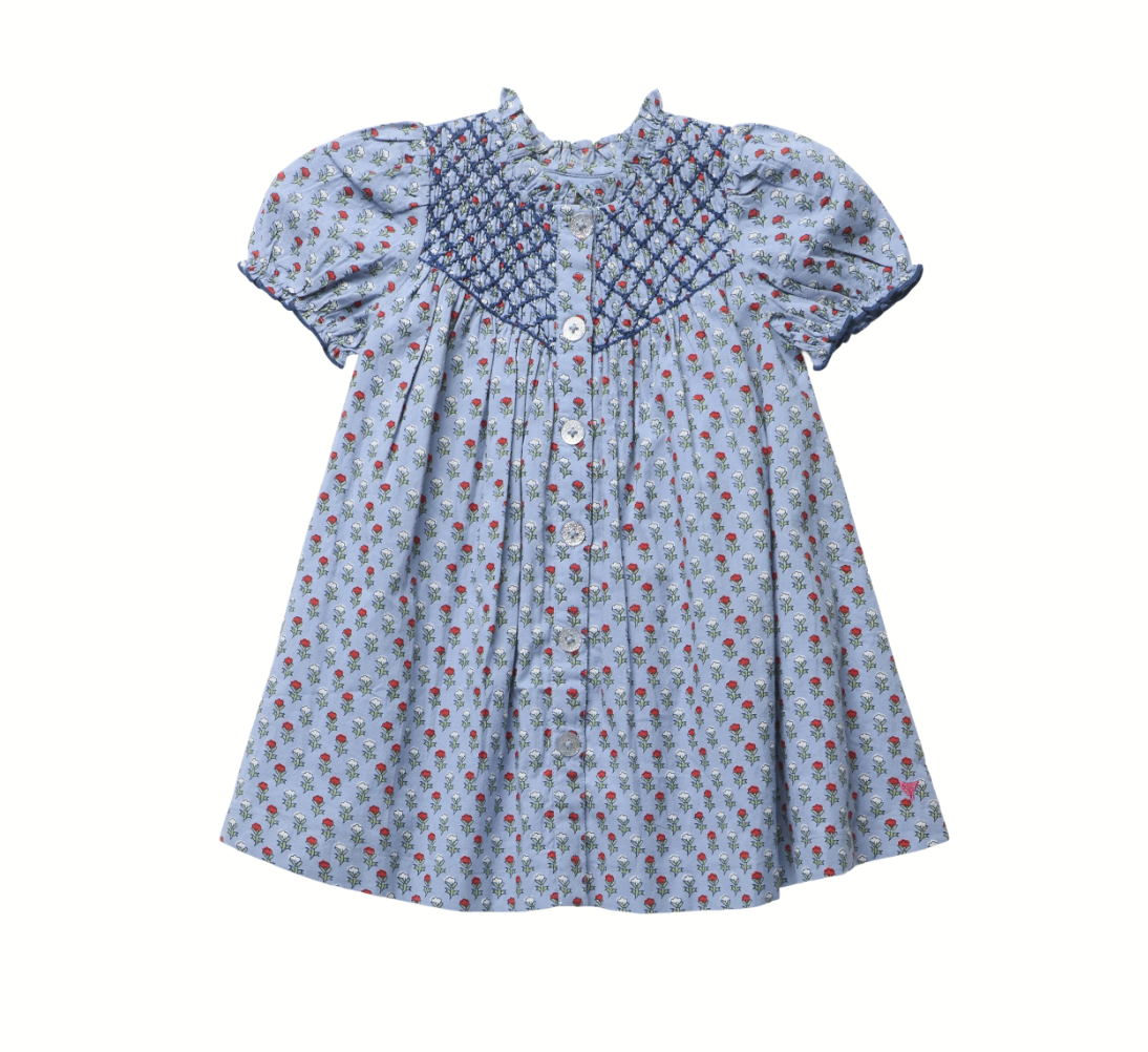 Light Blue Carnation Lucia Dress