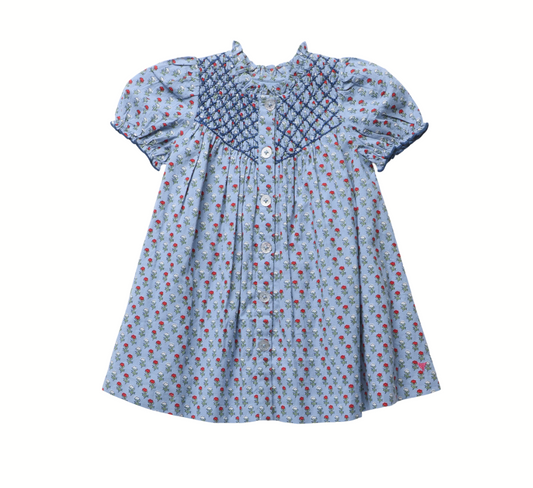 Light Blue Carnation Lucia Dress