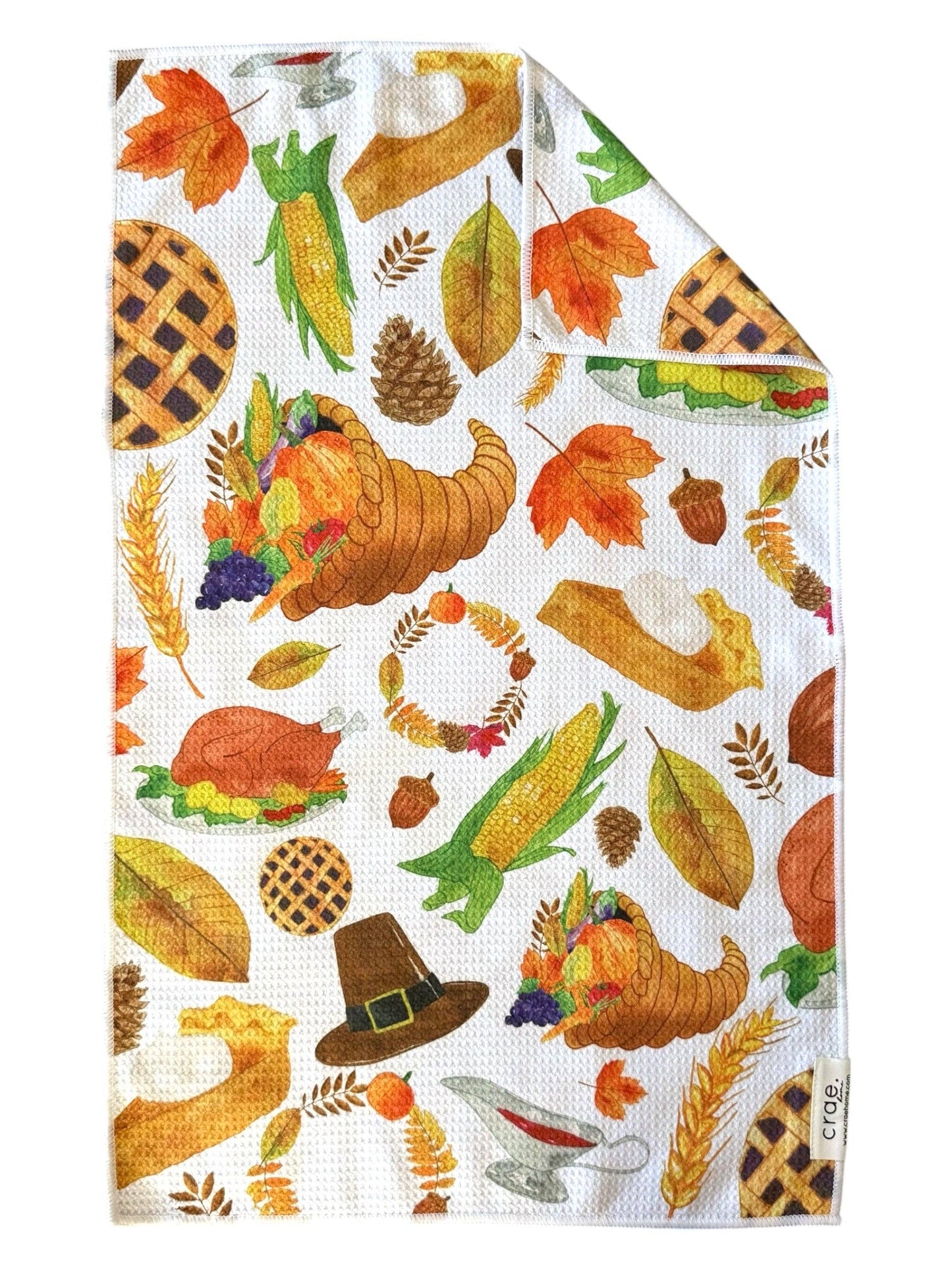 Cornucopia: Double-Sided Hand Towel: Multi / 17x27 in / Hand Towel