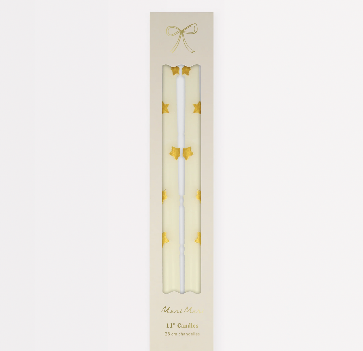 Gold Star Taper Candles