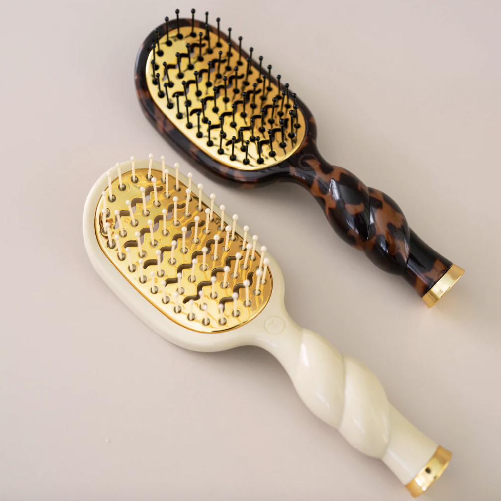 Tan Mini Vented Hair Brush