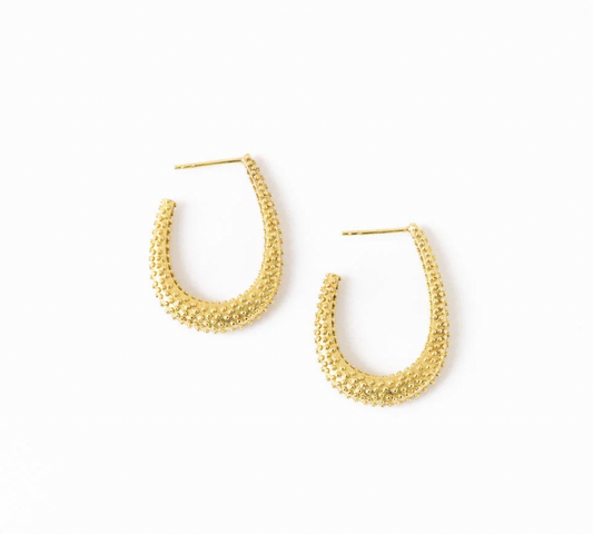 Textured Hoop Earrings