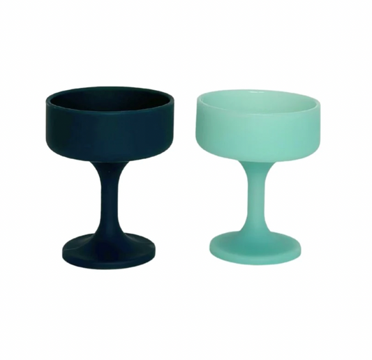 Mist & Ink Silicone Coupe Glasses