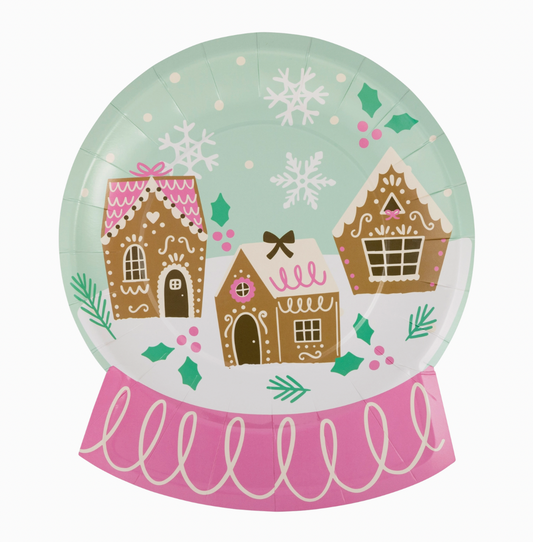 Snow Globe Shaped Plates