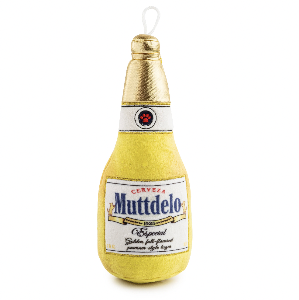 Muttdelo Beer Bottle Dog Toy