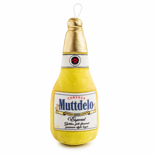 Muttdelo Beer Bottle Dog Toy