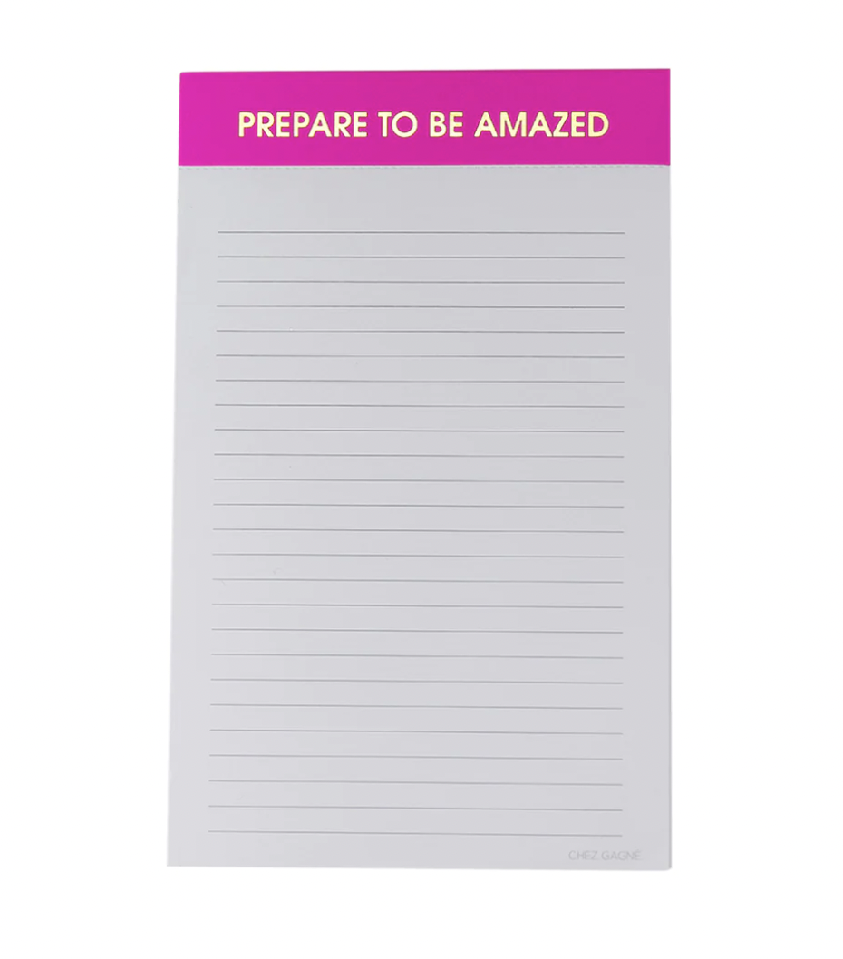 Prepared to be Amazed Notepad