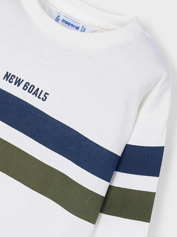 Boys Three Piece Set - Long Sleeved T'Shirt, Vest, + Joggers