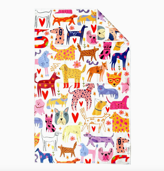 Wooftastic Double-Sided Hand Towel