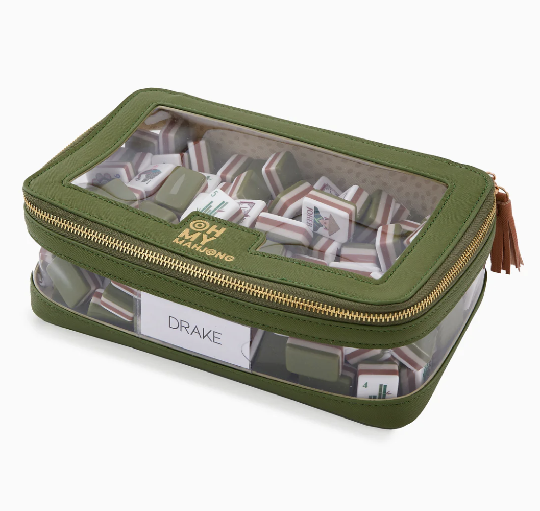 Olive Tile Storage Bag