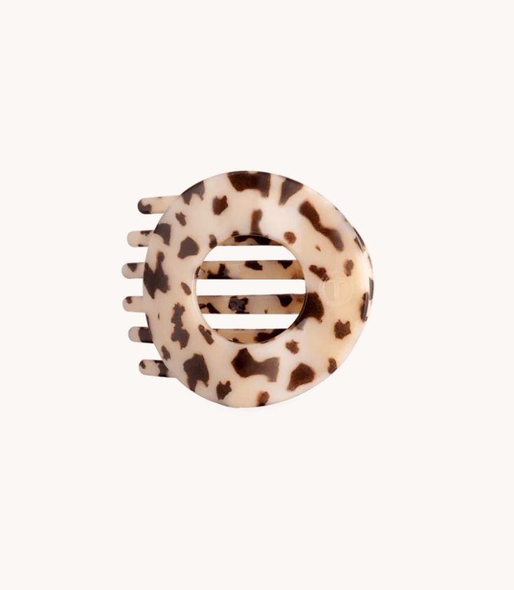 Blonde Tortoise | Small | Flat Circle Hair Clip