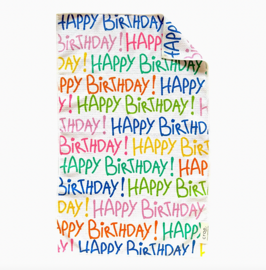 Happy Birthday Tea Towel