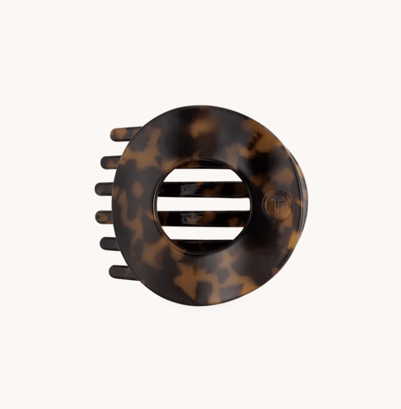 Tortoise | Medium | Flat Circle Hair Clip