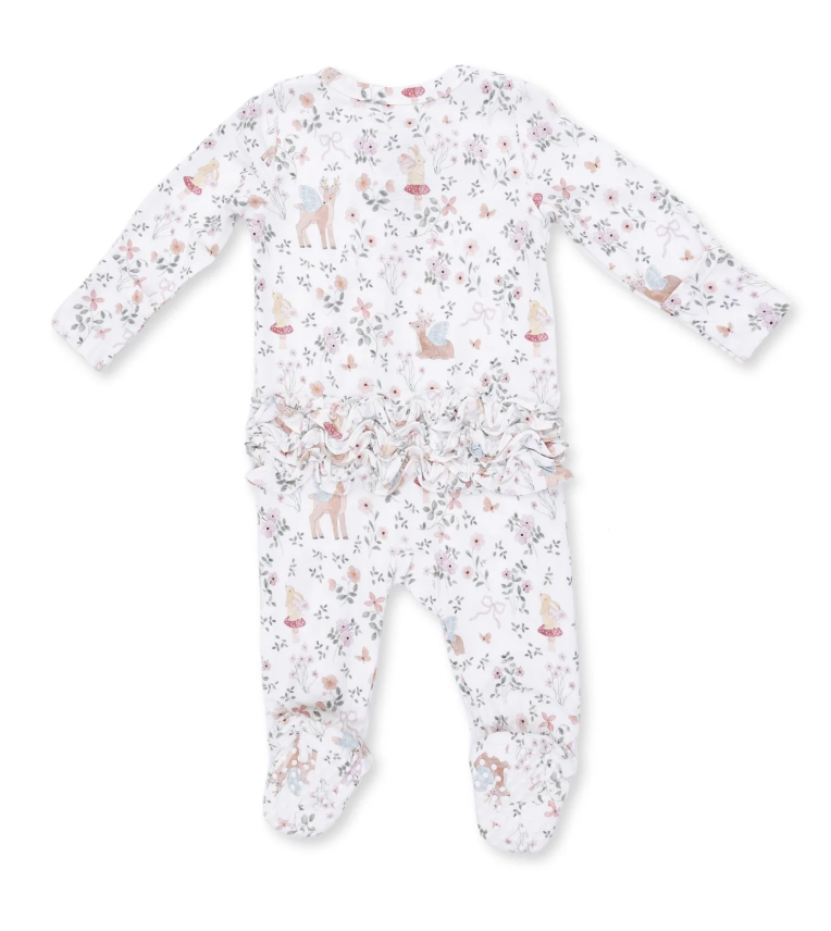 Enchanted Woodland Ruffle Back Footie