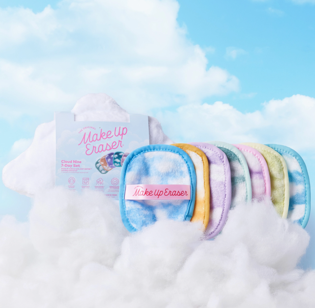 Cloud Makeup Eraser 7-Day Gift Set & Cosmetic Bag