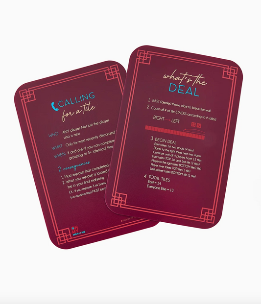 Burgundy Mahjong Tile Shufflers