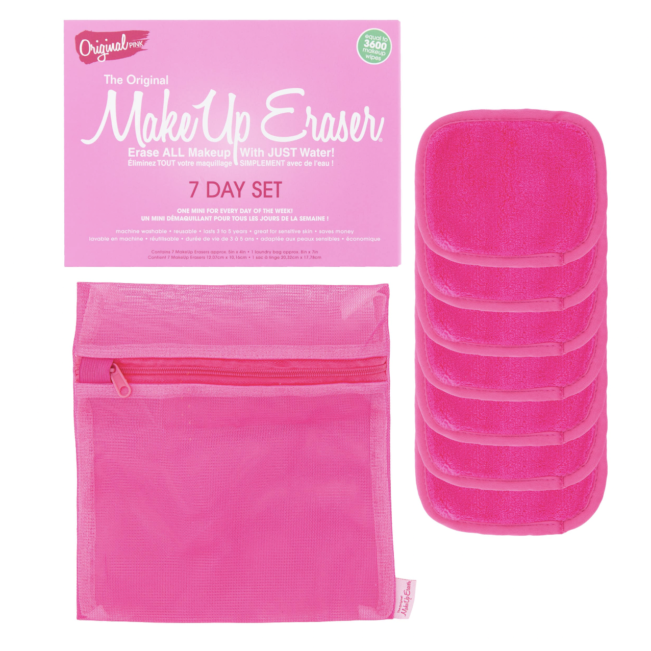 Pink 7-Day Set | MakeUp Eraser Set