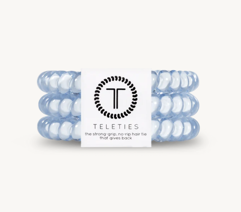 Washed Denim Small Hair Ties