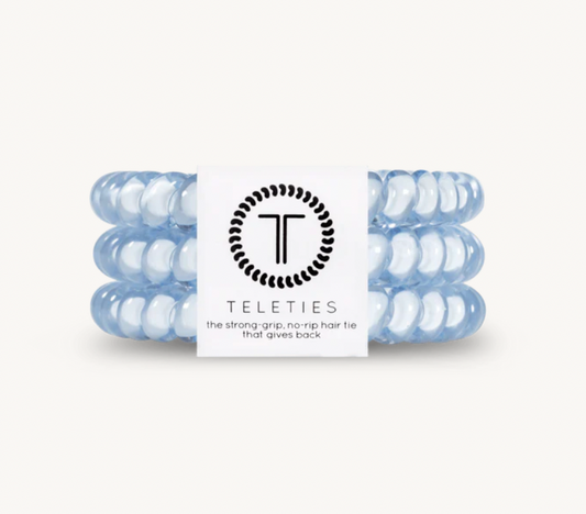 Washed Denim Small Hair Ties