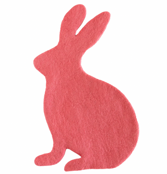 Pink Bunny Felt Placemat