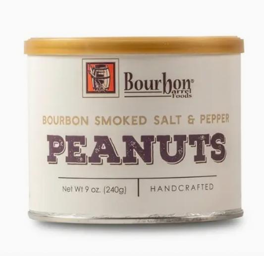 Bourbon Smoked Sea Salt + Pepper Peanuts