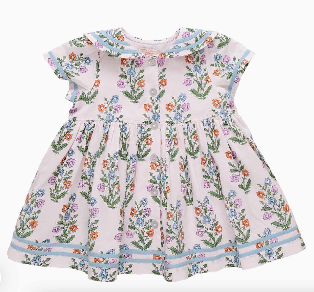 Pink Dewdrop Block Prink Elowen Dress