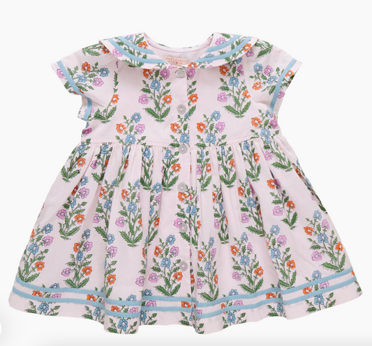 Pink Dewdrop Block Prink Elowen Dress