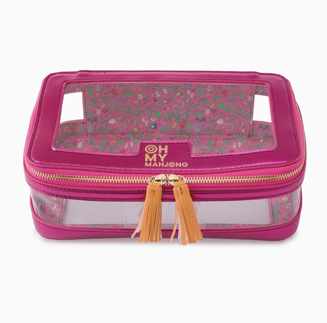 Metallic Pink Tile Storage Bag