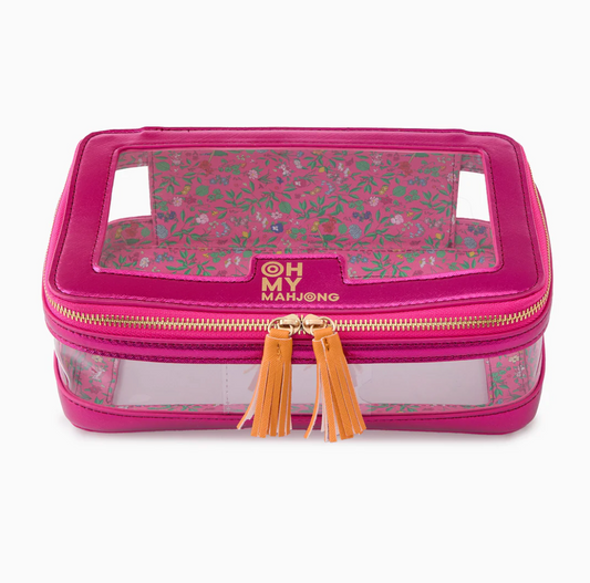 Metallic Pink Tile Storage Bag