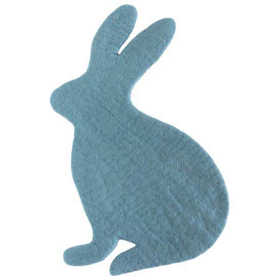 Cornflower Blue Bunny Felt Placemat