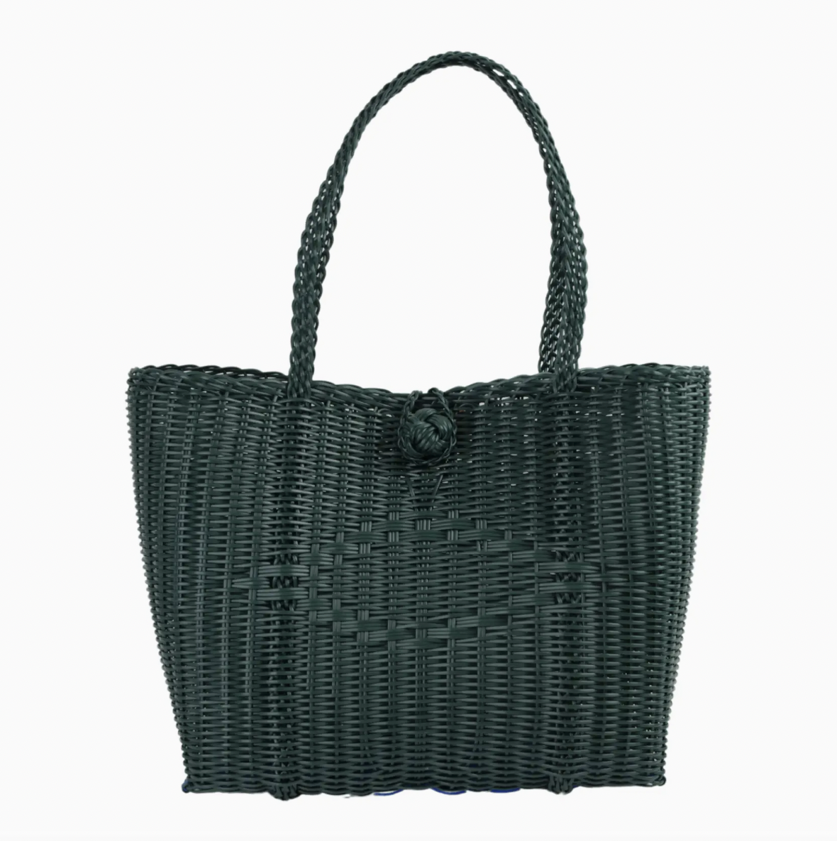 Woven Tote in Evergreen