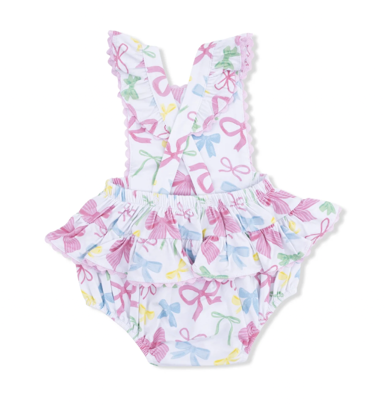 Sweet Bows Ric Rac Ruffle Sunsuit