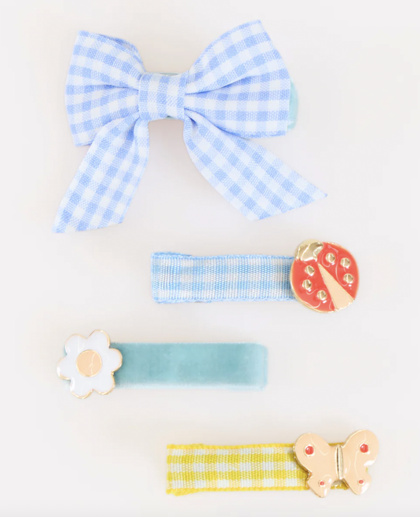 Little Garden Hair Clips, Set of 8