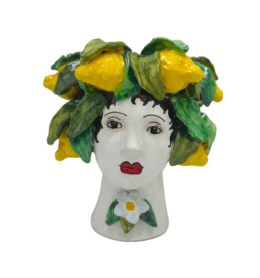 Lemons Small Ceramic Head Vase