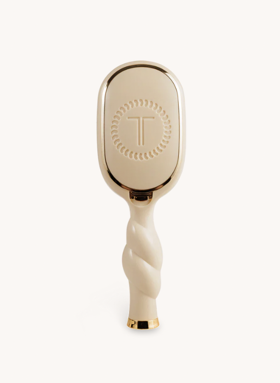 Tan Mini Boar Bristle Hair Brush