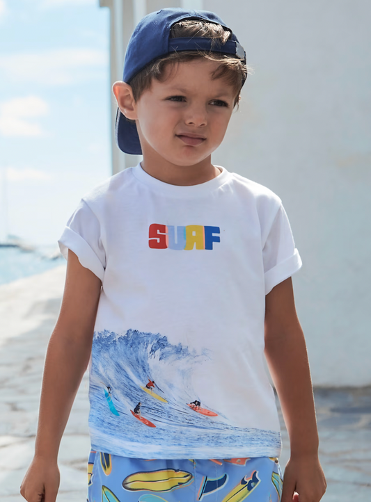 Graphic Surf Wave T' Shirt