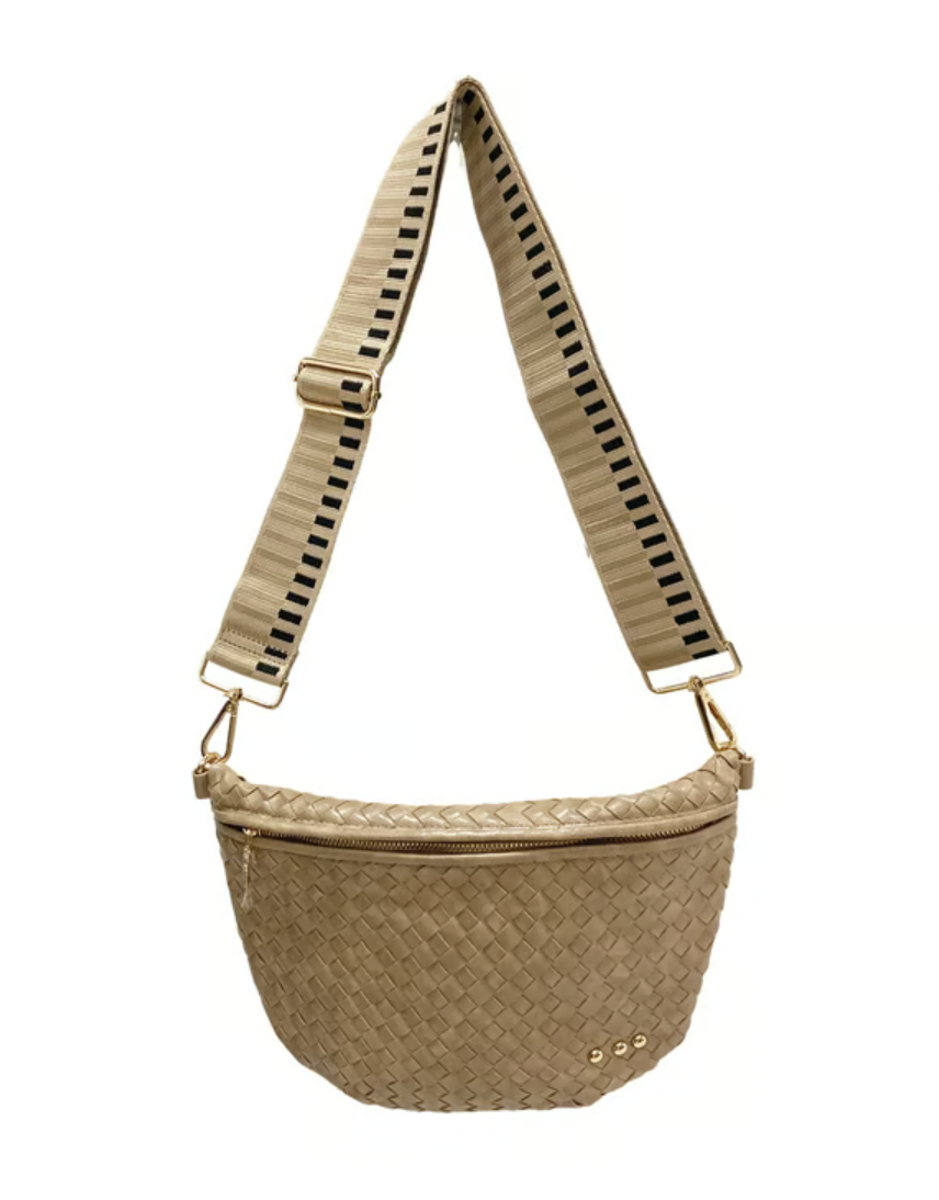 Taupe Westlyn Woven Bum Bag