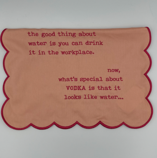The Good Thing About Water... Scallop Tea Towel