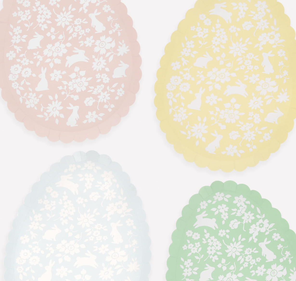 Ditsy Egg Plates