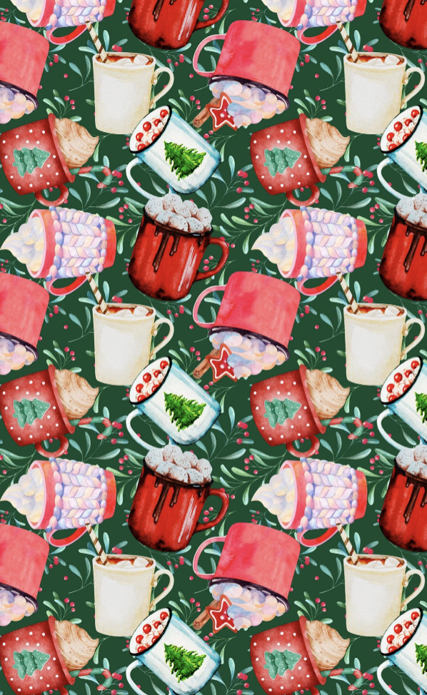 Hot Cocoa - Double Sided Tea Towel